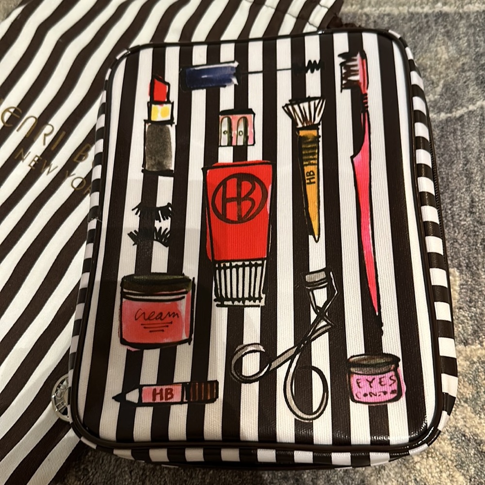 🎀🆕 New Henri Bendel Makeup Case and Brush Holder Bag - Picture 3 of 7